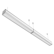 EL188662 | LED ΓΡΑΜΜΙΚΑ 18W|IP20|4000k|1300lm|600x70xh70mm|ΜΑΥΡΟ|{enjoysimplicity}™