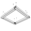 EL188662 | LED ΓΡΑΜΜΙΚΑ 18W|IP20|4000k|1300lm|600x70xh70mm|ΜΑΥΡΟ|{enjoysimplicity}™