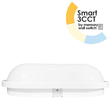 EL190623 | LED CΑRETTA™ 20W SMART 3CCT 3000K-4000K-6500K IP65|1600lm|160x145xh77mm|WHITE {enjoysimplicity}™