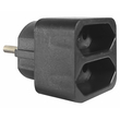 ELP31202 | ΑΝΤΑΠΤOΡΑΣ SCHUKO → 2Θ ΙΙ x16A max:1150W IP20 ΜΑΥΡΟ