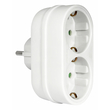 ELP33201 | ΑΝΤΑΠΤOΡΑΣ SCHUKO → 2Θ SCHUKO x16A max:3680W IP20 ΛΕΥΚΟ