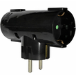 ELP36202 | ΑΝΤΑΠΤOΡΑΣ ΤΥΠΟΥ Ͱ SCHUKO → 2Θ SCHUKO max:3680W IP20 ΜΑΥΡΟ
