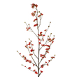 GloboStar® Artificial Garden RED CHERRY BLOSSOM BRANCH 21455 Τεχνητό Διακοσμητικό Κλαδί Κόκκινης Κερασίας Y101cm