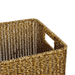 GloboStar® Artificial Garden SIENA 21497 Διακοσμητικό Πλεκτό Καλάθι - Κασπώ Γλάστρα - Flower Pot Μπεζ Μ32 x Π28 x Υ30cm