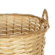 GloboStar® Artificial Garden ARIZONA 21503 Διακοσμητικό Πλεκτό Καλάθι - Κασπώ Γλάστρα - Flower Pot Μπεζ Φ42 x Υ42cm