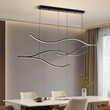 ΦΩΤΙΣΤΙΚΟ ΚΡΕΜΑΣΤΟ ΑΛΟΥΜΙΝΙO 30W 3000Κ 2262Lm 30x1200x1450mm ΜΑΥΡΟ ARTE ILLUMINA WAVES