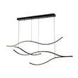 ΦΩΤΙΣΤΙΚΟ ΚΡΕΜΑΣΤΟ ΑΛΟΥΜΙΝΙO 30W 3000Κ 2262Lm 30x1200x1450mm ΜΑΥΡΟ ARTE ILLUMINA WAVES