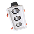 ΤΡΙΠΛΟ ΚΙΝΟΥΜΕΝΟ LED ΣΠΟΤ  3X15W 230V 3000K ΛΕΥΚΟ