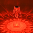 GloboStar® CRYSTAL 62042 Επαναφορτιζόμενο Επιτραπέζιο Φωτιστικό Πορτατίφ LED 1W 100lm 360° DC 5V IP44 RGBW Dimmable με Φορτιστή και Ασύρματο Χειριστήριο IR Διάφανο Πλαστικό - Μ11.5 x Π11.5 x Υ25.5cm - 3 Χρόνια Εγγύηση