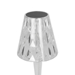 GloboStar® CRYSTAL 62042 Επαναφορτιζόμενο Επιτραπέζιο Φωτιστικό Πορτατίφ LED 1W 100lm 360° DC 5V IP44 RGBW Dimmable με Φορτιστή και Ασύρματο Χειριστήριο IR Διάφανο Πλαστικό - Μ11.5 x Π11.5 x Υ25.5cm - 3 Χρόνια Εγγύηση