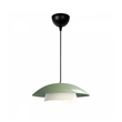 GloboStar® AURA 204-0119 Μοντέρνο Κρεμαστό Φωτιστικό Καμπάνα Μονόφωτο 1 x E27 IP20 Πράσινο & Λευκό Μέταλλο - Μ31 x Π31 x Υ27cm