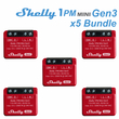 Shelly 1PM Mini Gen3 x5 Bundle | Shelly 1PM Mini Gen3 x5 Bundle
