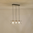 ΦΩΤΙΣΤΙΚΟ ΚΡΕΜΑΣΤΟ ΜΕΤΑΛΛΟ 3ΦΩΤΟ 3XE27  MAX 15W 517X175X1240mm ΜΑΥΡΟ ARTE ILLUMINA BRAWCK