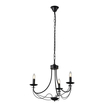 ΦΩΤΙΣΤΙΚΟ ΚΡΕΜΑΣΤΟ ΜΕΤΑΛΛΟ 3ΦΩΤΟ 3XE14 MAX 15W 470X600mm ΜΑΥΡΟ ΔΙΑΦΑΝΕΣ ΓΥΑΛΙ ARTE ILLUMINA KRISTALLO