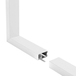 GLOBOSTAR® ALP-CORNER-SIDE90 LUMILINE 61766 Επιφανειακό / Κρεμαστό Προφίλ Αλουμινίου Γωνία με Λευκό Γαλακτερό Πατητό Κάλυμμα για Ταινίες LED IP20 - Λευκό Ματ - Μ30 x Π3.5 x Υ7cm