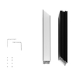 GLOBOSTAR® ALP-CORNER-SIDE90 LUMILINE 61767 Επιφανειακό / Κρεμαστό Προφίλ Αλουμινίου Γωνία με Λευκό Γαλακτερό Πατητό Κάλυμμα για Ταινίες LED IP20 - Μαύρο Ματ - Μ30 x Π3.5 x Υ7cm