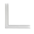 GLOBOSTAR® ALP-CORNER-SIDE90 LUMILINE 61768 Επιφανειακό / Κρεμαστό Προφίλ Αλουμινίου Γωνία με Λευκό Γαλακτερό Πατητό Κάλυμμα για Ταινίες LED IP20 - Γκρι Ανθρακί Ματ - Μ30 x Π3.5 x Υ7cm