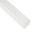GLOBOSTAR® ALP-LINEAR BRIGHTRAIL 61774-3M Επιφανειακό / Κρεμαστό Προφίλ Αλουμινίου με Λευκό Γαλακτερό Πατητό Κάλυμμα για Ταινίες LED IP20 - Λευκό Ματ - Μ300 x Π5 x Υ7.5cm