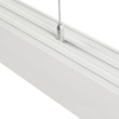 GLOBOSTAR® ALP-LINEAR BRIGHTRAIL 61774-3M Επιφανειακό / Κρεμαστό Προφίλ Αλουμινίου με Λευκό Γαλακτερό Πατητό Κάλυμμα για Ταινίες LED IP20 - Λευκό Ματ - Μ300 x Π5 x Υ7.5cm