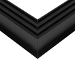GLOBOSTAR® ALP-CORNER-SIDE90 RECESSA 61789 Χωνευτό Προφίλ Αλουμινίου Γωνία με Λευκό Γαλακτερό Πατητό Κάλυμμα για Ταινίες LED IP20 - Μαύρο Ματ - Μ30 x Π3.5 x Υ4cm