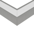 GLOBOSTAR® ALP-CORNER-SIDE90 RECESSA 61790 Χωνευτό Προφίλ Αλουμινίου Γωνία με Λευκό Γαλακτερό Πατητό Κάλυμμα για Ταινίες LED IP20 - Γκρι Ανθρακί Ματ - Μ30 x Π3.5 x Υ4cm