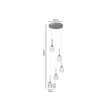 Inlight Κρεμαστό φωτιστικό LED 5*10W από χρυσαφί μέταλλο και ακρυλικό D:30x200cm (4077-5-Golden)