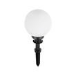 GLOBOSTAR® AGROS 61593 Φωτιστικό Κήπου / Καρφωτό με Ντουί 1 x E27 AC 220-240V Αδιάβροχο IP65 - Λευκό & Μάυρο - Μ20 x Π20 x Υ54cm