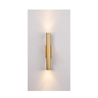 Inlight Επιτοίχιο φωτιστικό LED 2*5W 3000K σε χρυσαφί απόχρωση απο αλουμίνιο D:30x6cm (43061-Golden)