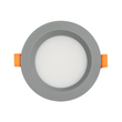 GLOBOSTAR® WATERA 60986 Χωνευτό Downlight Σποτ Panel LED 12W 1500lm 120° AC 220-240V Αδιάβροχο IP54 Ρυθμιζόμενο Λευκό CCT με Διακόπτη στο Σώμα 2700K/4500K/6000K Dimmable - Lumileds SMD Chip & TÜV SÜD Driver - Γκρι Ανθρακί Ματ - Μ10.8 x Π10.8 x Υ3.2cm / Q9cm - 3 Χρόνια Εγγύηση