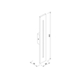 it-Lighting Barton LED 15W 3000K Outdoor Wall Lamp Black D:45x80x600 mm (80205911)