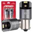 ΛΑΜΠΕΣ LED CAN-BUS P21W BA15S 12/24V 6.000K 2xSMD ΛΕΥΚΟ PRO SERIES AMIO - 2 ΤΕΜ.