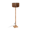 GloboStar® HOLZ 203-0252 Μοντέρνο Επιδαπέδιο Φωτιστικό Μονόφωτο 1 x E27 IP20 Μπέζ Ξύλο - Μ30 x Π30 x Y140cm