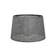 GloboStar® COVER 203-0262 Μοντέρνο Φωτιστικό Καπέλο Γκρί Διάτρητο Ύφασμα - Μ38 x Π38 x Υ30cm