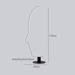 GB6611 Ombra Art Decoration Series Minimal Φωτιστικό Δαπέδου Dimmable 52W