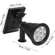 Ηλιακό Φωτιστικό Αδιάβροχο Καρφωτό LED RGB IP65