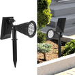 Ηλιακό Φωτιστικό Αδιάβροχο Καρφωτό LED RGB IP65