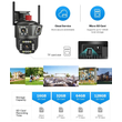 Κάμερα ασφαλείας IP - Triple - WiFi - V380 - 008005