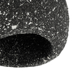 GloboStar® STONE 204-0194 Μοντέρνο Κρεμαστό Φωτιστικό Καμπάνα Μονόφωτο 1 x E27 IP20 Μαύρο Με Λευκό Πολυστερίνη με Ρητίνη - Μ35 x Π31 x Υ26cm