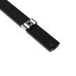 GLOBOSTAR® ALP-LINEAR CURBARIO 70804-1M Επιφανειακό Εύκαμπτο Προφίλ Αλουμινίου με Λευκό Γαλακτερό Πατητό Κάλυμμα για Ταινίες LED IP20 - Μαύρο - Μ100 x Π1.7 x Υ0.5cm