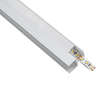 GLOBOSTAR® ALP-R-SHELF DODA 70814-1M Χωνευτό Προφίλ Αλουμινίου Ειδικό για Φωτισμό Ραφιού 18mm με Λευκό Γαλακτερό Πατητό Κάλυμμα για Ταινίες LED IP20 - Ασημί - Μ100 x Π1.5 x Υ2cm