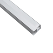 GLOBOSTAR® ALP-R-SHELF DODA 70814-1M Χωνευτό Προφίλ Αλουμινίου Ειδικό για Φωτισμό Ραφιού 18mm με Λευκό Γαλακτερό Πατητό Κάλυμμα για Ταινίες LED IP20 - Ασημί - Μ100 x Π1.5 x Υ2cm