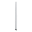 GLOBOSTAR® ALP-R-SHELF DODA 70814-1M Χωνευτό Προφίλ Αλουμινίου Ειδικό για Φωτισμό Ραφιού 18mm με Λευκό Γαλακτερό Πατητό Κάλυμμα για Ταινίες LED IP20 - Ασημί - Μ100 x Π1.5 x Υ2cm