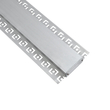 GLOBOSTAR® ALP-PLASTERIN GYPSO 70861-1M Χωνευτό Προφίλ Αλουμινίου Ειδικό για Γυψοσανίδα με Λευκό Γαλακτερό Πατητό Κάλυμμα για Ταινίες LED IP20 - Ασημί - Μ100 x Π7.8 x Υ1.4cm