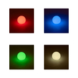 GLOBOSTAR® AQUAGLOW 71474 Μοντέρνο Φωτιστικό Κήπου Μπάλα με IR Ασύρματο Χειριστήριο LED 3W 240lm 360° DC 5V με USB-C με Ενσωματωμένο Φωτοβολταϊκό Panel 6V 1W & Επαναφορτιζόμενη Μπαταρία Li-ion 3.7V 2x18650 1400mAh Αδιάβροχο IP54 Πολύχρωμο RGBW Dimmable - Sanan SMD Chip - Γαλακτερό Λευκό - Μ25 x Π25 x Υ24cm - 2 Χρόνια Εγγύηση