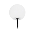 GLOBOSTAR® AQUAGLOW 71474 Μοντέρνο Φωτιστικό Κήπου Μπάλα με IR Ασύρματο Χειριστήριο LED 3W 240lm 360° DC 5V με USB-C με Ενσωματωμένο Φωτοβολταϊκό Panel 6V 1W & Επαναφορτιζόμενη Μπαταρία Li-ion 3.7V 2x18650 1400mAh Αδιάβροχο IP54 Πολύχρωμο RGBW Dimmable - Sanan SMD Chip - Γαλακτερό Λευκό - Μ25 x Π25 x Υ24cm - 2 Χρόνια Εγγύηση