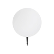 GLOBOSTAR® AQUAGLOW 71475 Μοντέρνο Φωτιστικό Κήπου Μπάλα με IR Ασύρματο Χειριστήριο LED 5W 400lm 360° DC 5V με USB-C με Ενσωματωμένο Φωτοβολταϊκό Panel 6V 1.5W & Επαναφορτιζόμενη Μπαταρία Li-ion 3.7V 3x18650 1800mAh Αδιάβροχο IP54 Πολύχρωμο RGBW Dimmable - Sanan SMD Chip - Γαλακτερό Λευκό - Μ35 x Π35 x Υ34cm - 2 Χρόνια Εγγύηση
