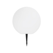 GLOBOSTAR® AQUAGLOW 71475 Μοντέρνο Φωτιστικό Κήπου Μπάλα με IR Ασύρματο Χειριστήριο LED 5W 400lm 360° DC 5V με USB-C με Ενσωματωμένο Φωτοβολταϊκό Panel 6V 1.5W & Επαναφορτιζόμενη Μπαταρία Li-ion 3.7V 3x18650 1800mAh Αδιάβροχο IP54 Πολύχρωμο RGBW Dimmable - Sanan SMD Chip - Γαλακτερό Λευκό - Μ35 x Π35 x Υ34cm - 2 Χρόνια Εγγύηση