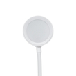 GLOBOSTAR® OLDY 76557 Μοντέρνο Επιτραπέζιο Φωτιστικό Γραφείου με Ασύρματη Φόρτιση 15W 3A, 5W Bluetooth Ηχείο & Ψηφιακό Ρολόι LED 3W 300lm 120° DC 5V με USB-C IP20 Ρυθμιζόμενο Λευκό CCT με Αφή 2700K/4500K/6000K Dimmable - Sanan SMD Chip - Λευκό - Μ13 x Π25 x Υ38cm - 2 Χρόνια Εγγύηση
