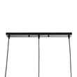 GLOBOSTAR® ELISE 999-0034 Μοντέρνο Κρεμαστό Φωτιστικό Οροφής με Ντουί 3 x E27 AC 220-240V IP20 - Καφέ & Μαύρο - Μ74 x Π9 x Υ40cm
