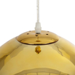 GLOBOSTAR® CRISTIN 999-0039 Μοντέρνο Κρεμαστό Φωτιστικό Οροφής με Ντουί 1 x E27 AC 220-240V IP20 - Χρυσό - Μ18 x Π18 x Υ13cm